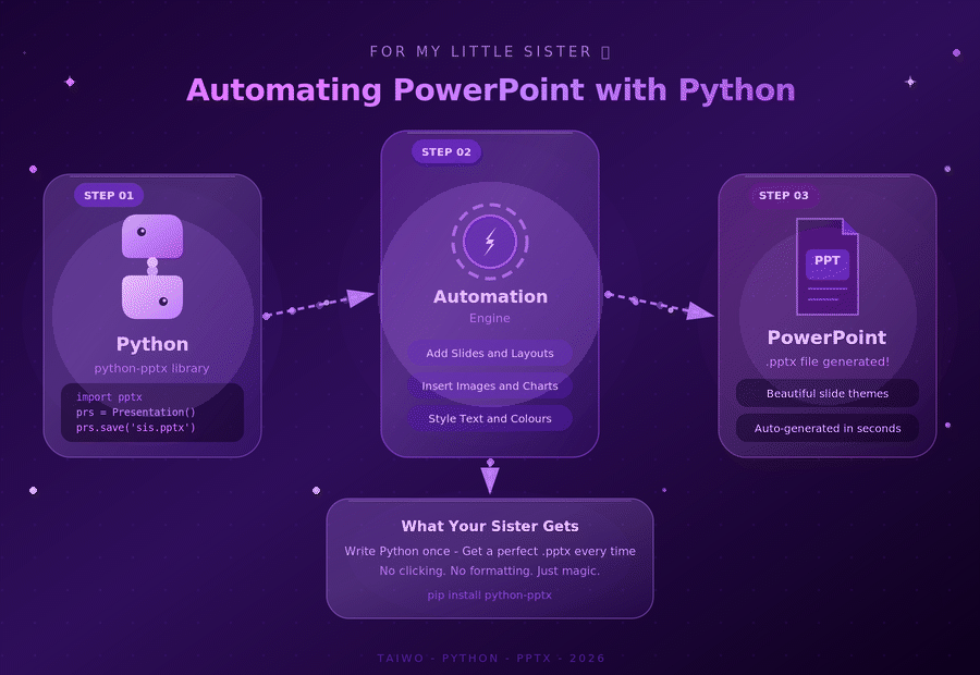 Automating PowerPoint With Python for My Little Sister