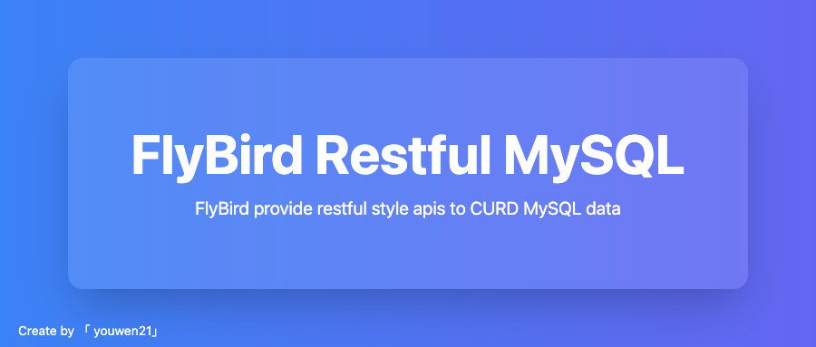 REST APIs with MySQL