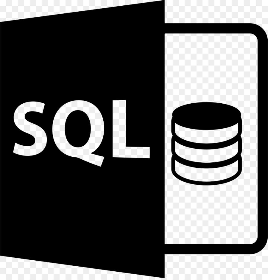 SQL Logo in white and black color