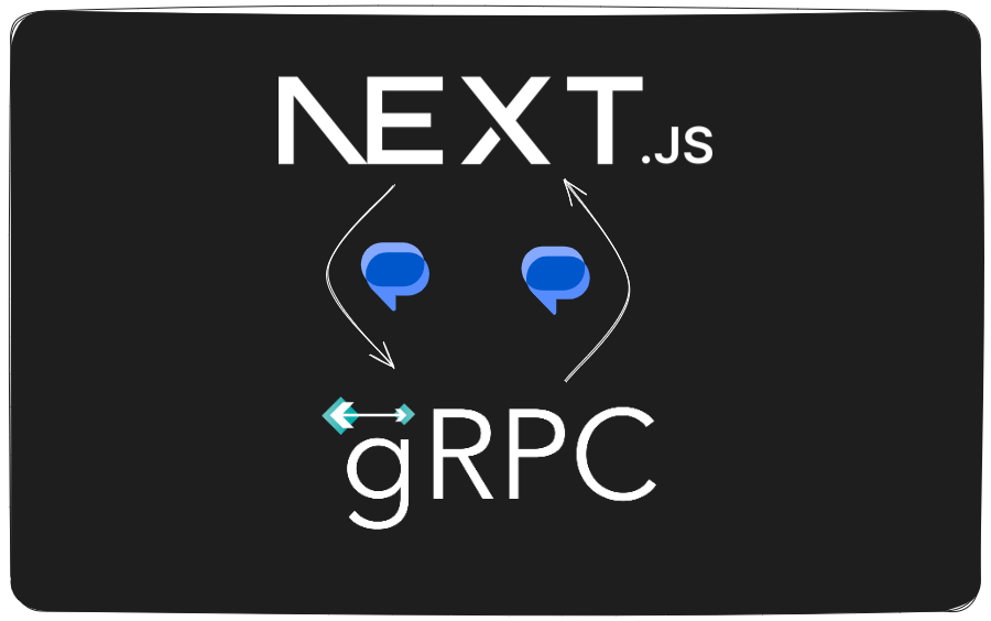 Image with Next.js and gRPC logo