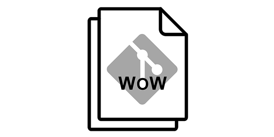 Visual image of a Way of Working document. It shows two pieces of paper layered on top of each other. The top right corner of the top piece is folded down. The letters W o W are written on the paper.