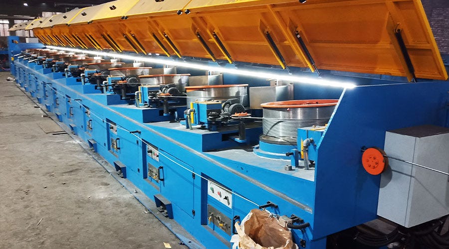 Automatic Straight Line Wire Drawing Machine