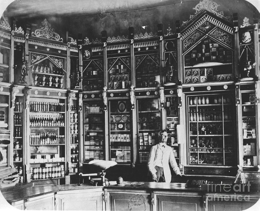 Interior of Russian Pharmacy from 1885