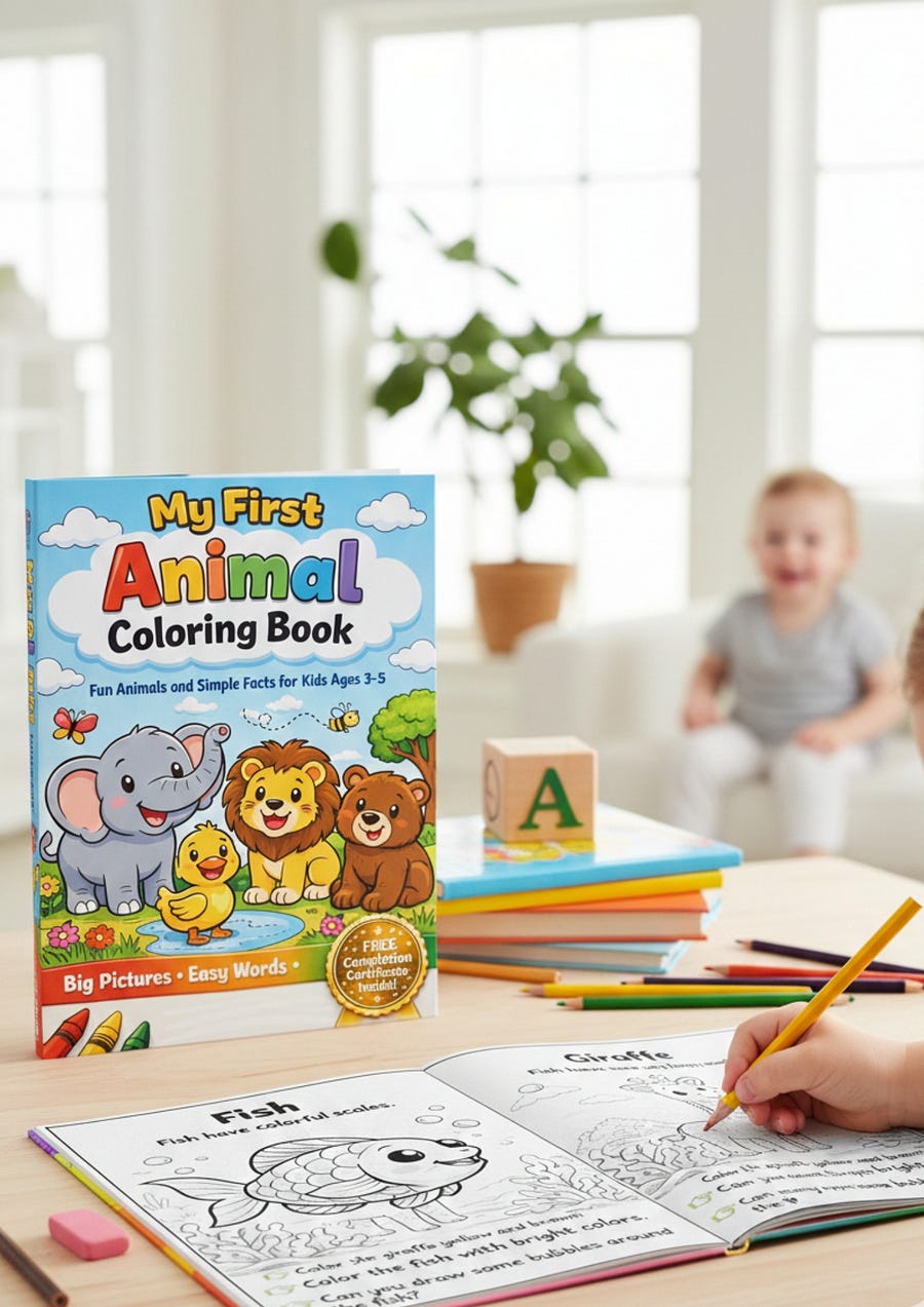 Beyond Just Coloring: How Simple Animal Facts Can Boost Early Childhood Development