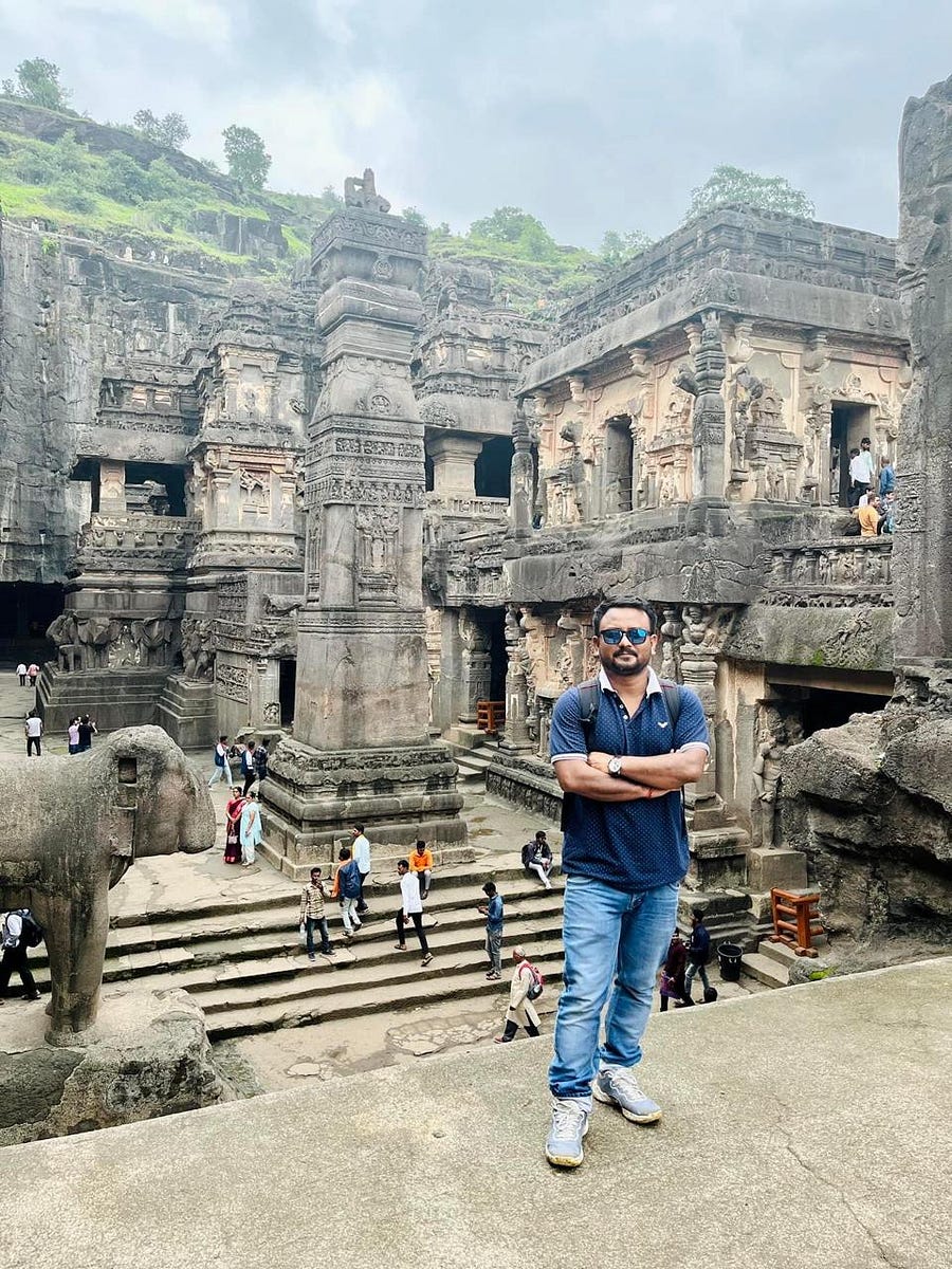 Pyramids of History carved from one Rock Mountain, an Unesco World Heritage site. #Maharashtra #ellora