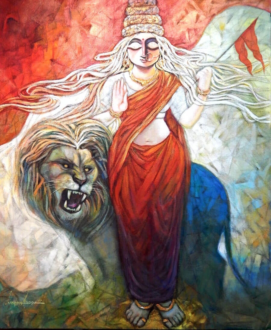 Bharat Mata Painting