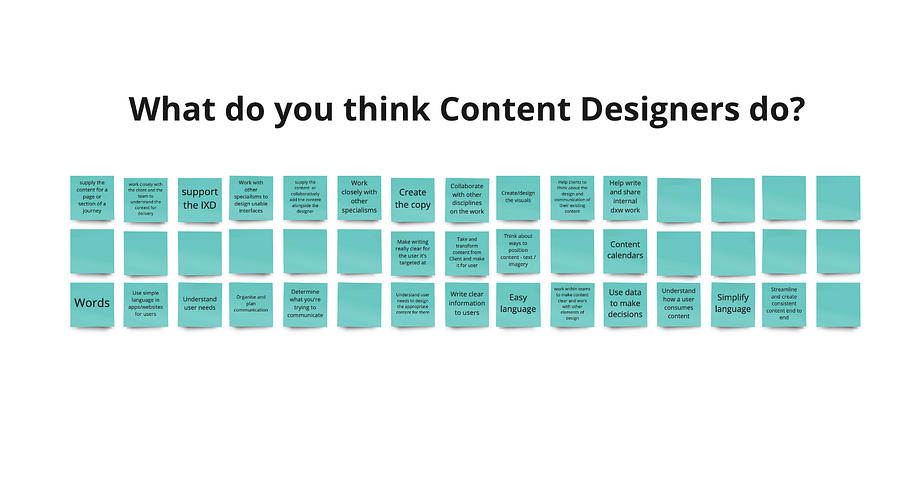 At the same forum, Louise and Dawn gave a fab intro to what content design is, and how to work with content designers