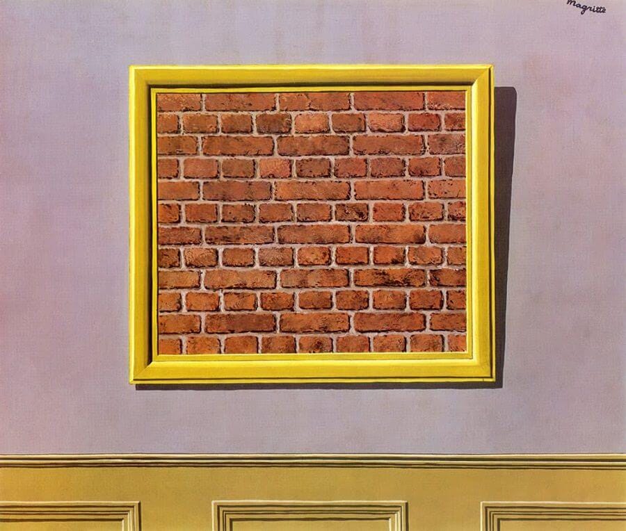 The Empty Picture Frame by Rene Magritte
