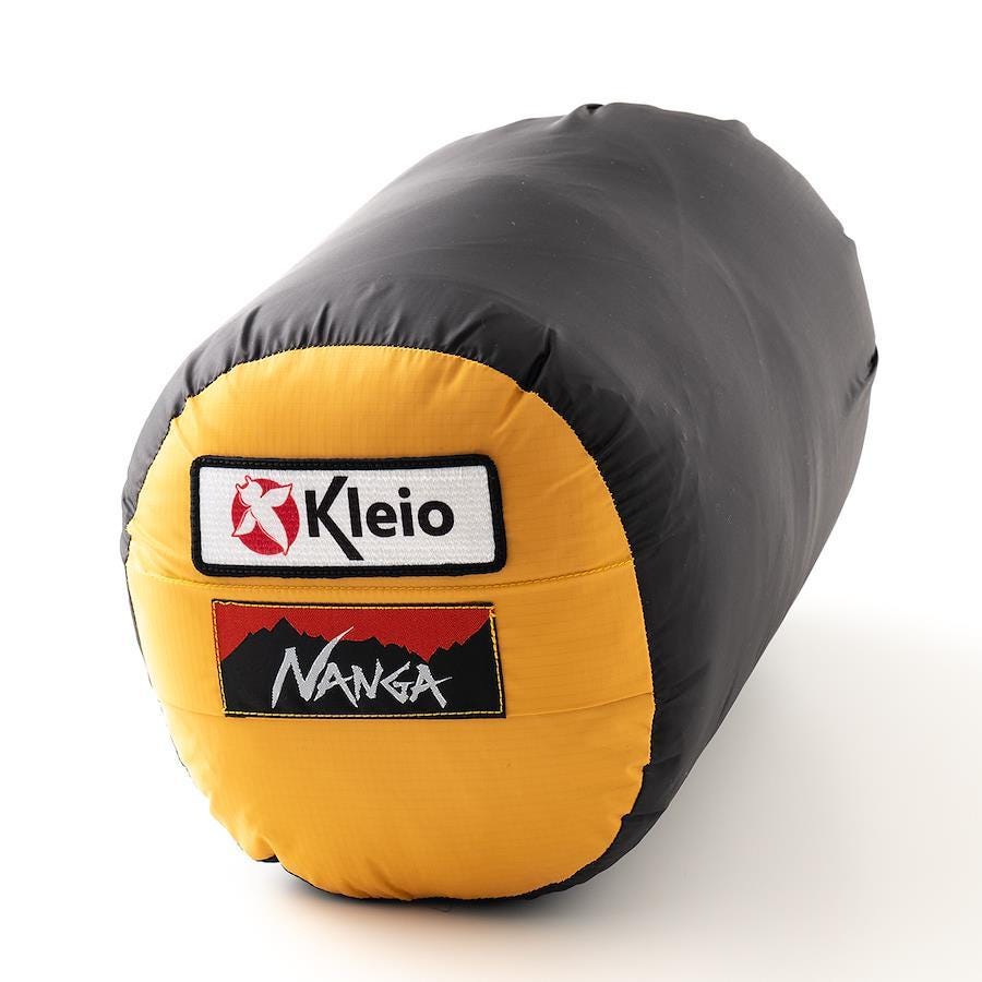 Kleio sleeping bag stored and rolled up