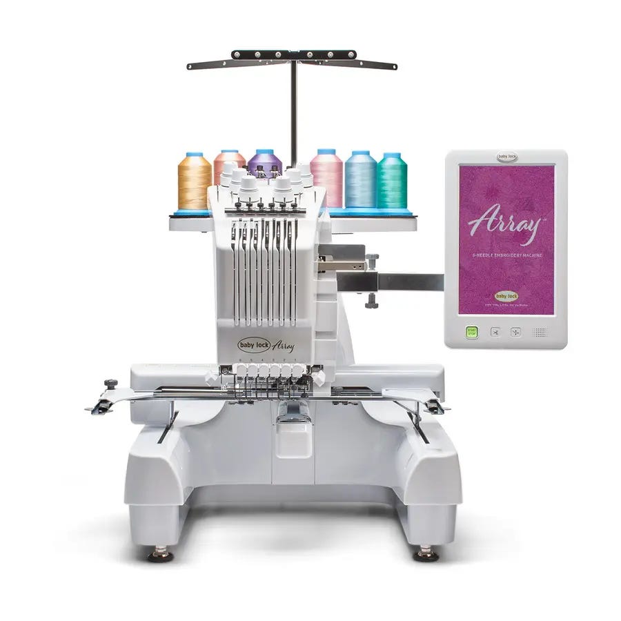 Best Commercial Embroidery Machine for Small Business: Baby Lock Array 6