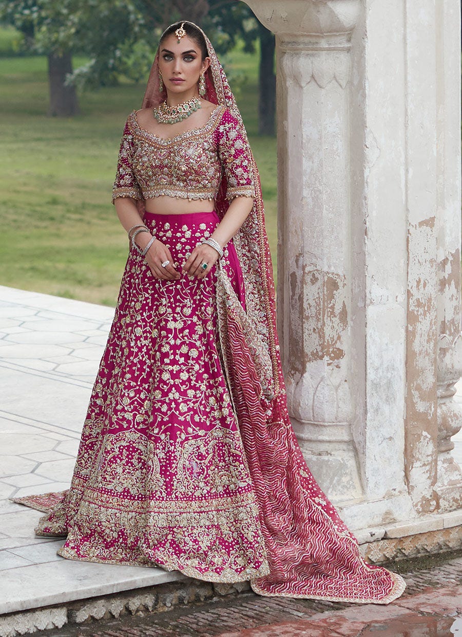 Pakistani bridal lehnga