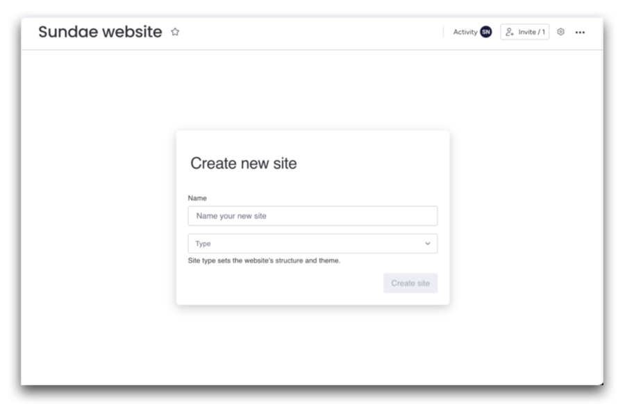 create a static website from monday.com