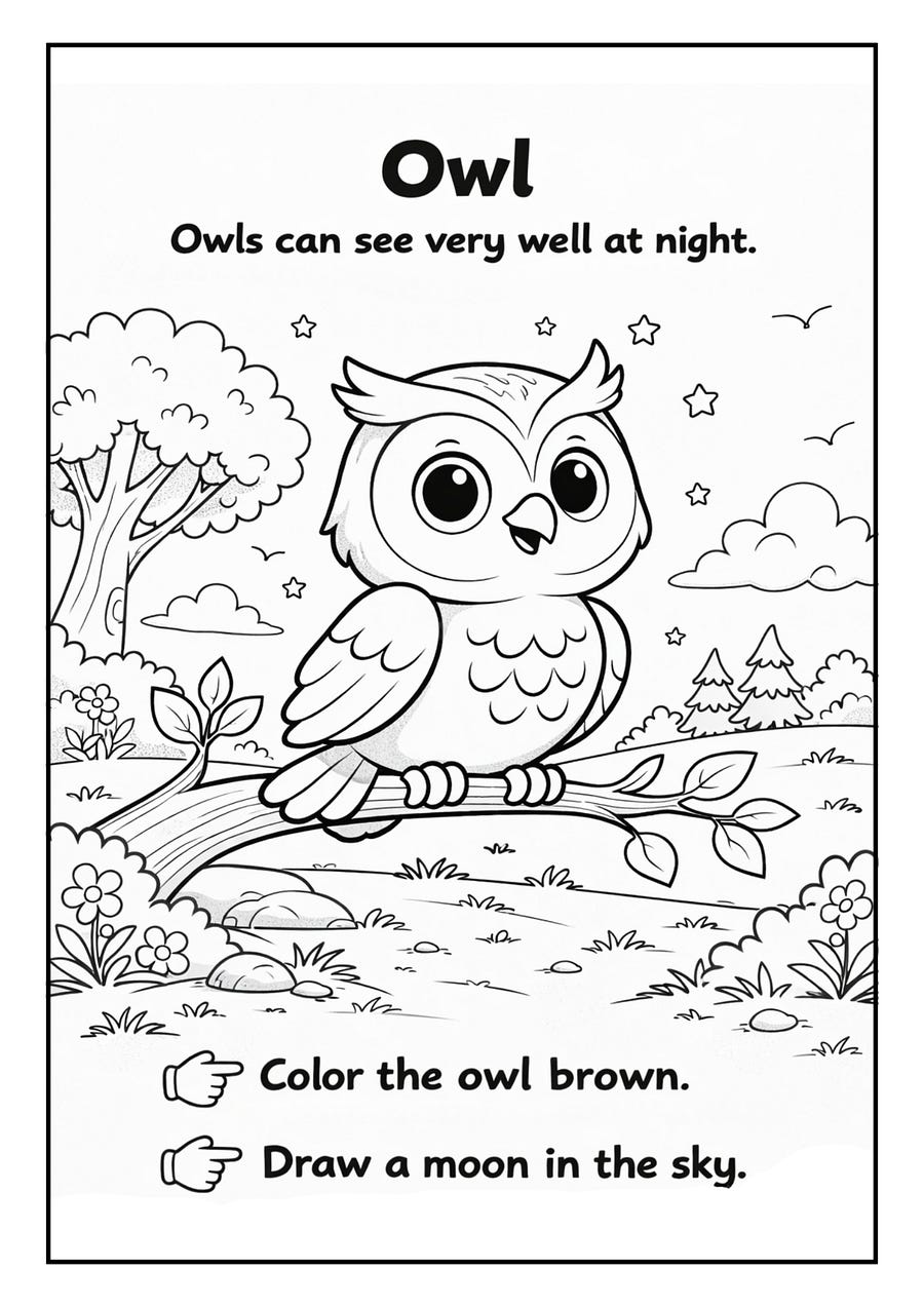 Discovering that Owls see very well at night.