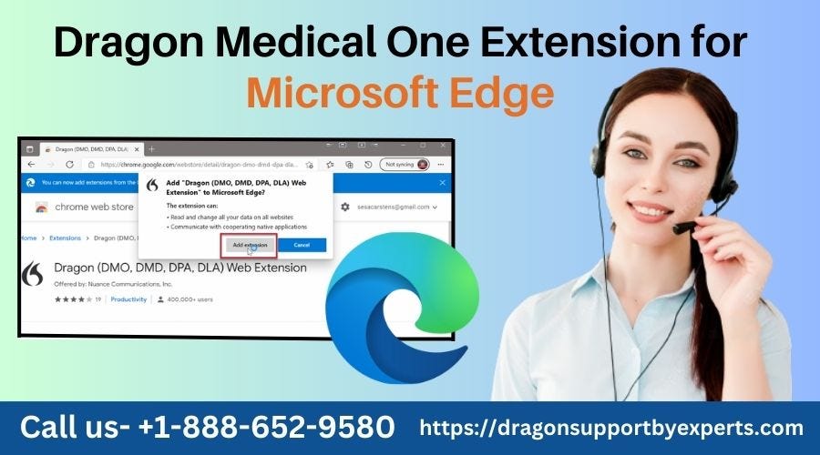 Dragon Medical One Chrome Extension for Microsoft Edge