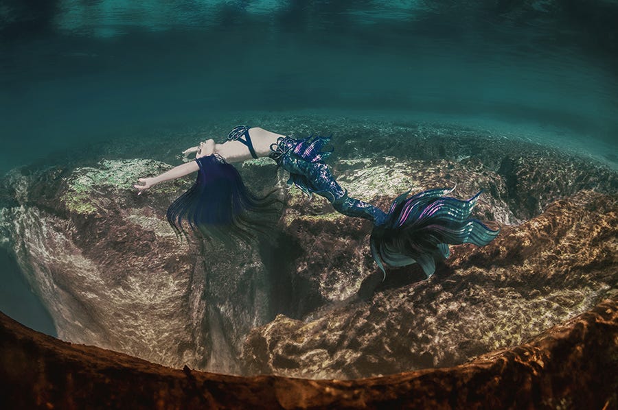 Final Repose Mermaid Fantasy Art Print by Trésor de la Mer, a Hospitality Design Partner — Mermaid for Hire, Mermaid Art Prints