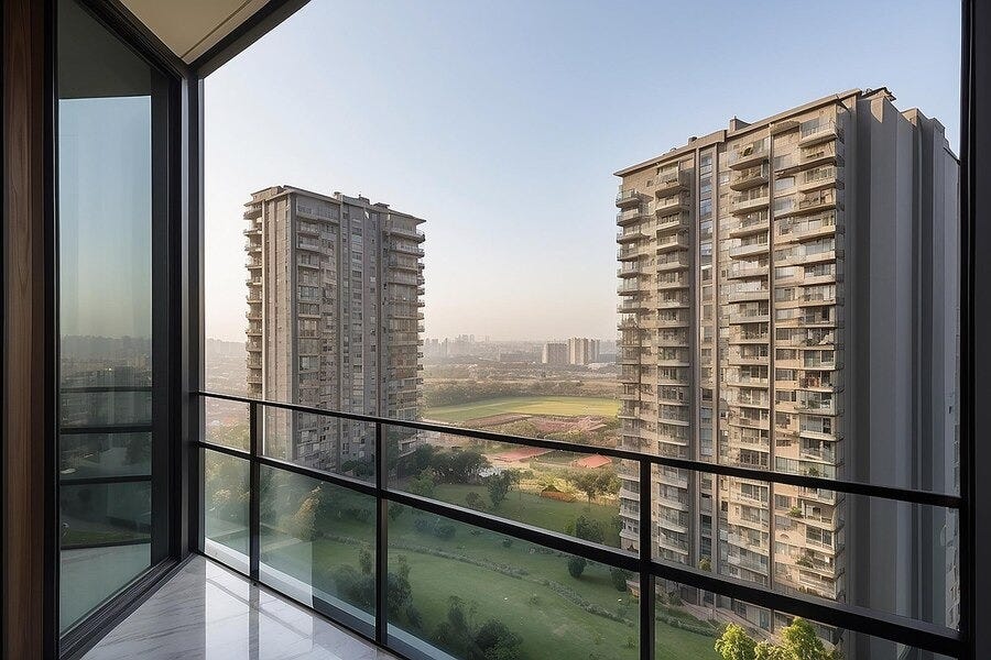 Wadhwa Group Avenue 52 — balcony view