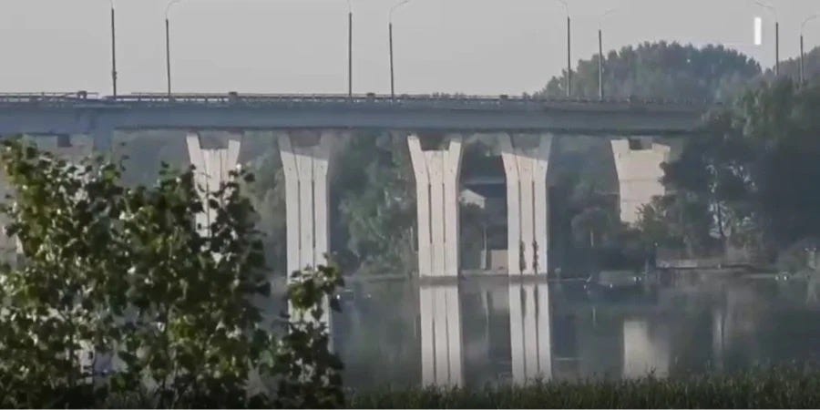 Key bridge for the Russian logitiscs on the Southern front after HIMARS strike