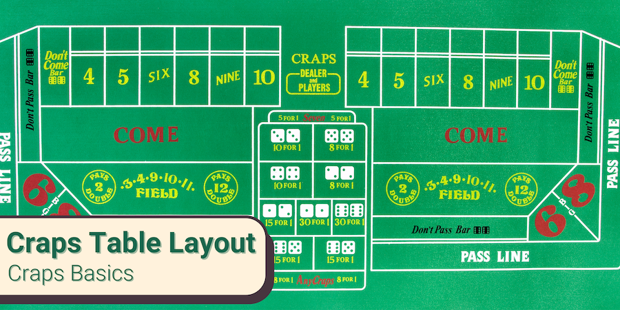 craps table layout