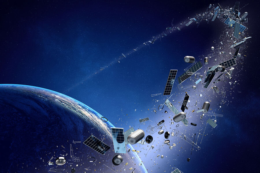 Are debris from a satellite destroyed by Russia dangerous for the ISS-