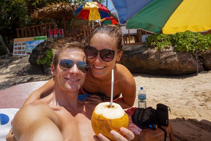 Coconuts on Goyambokka Beach