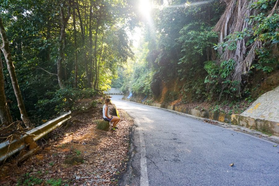 Hiking up Penang Hill