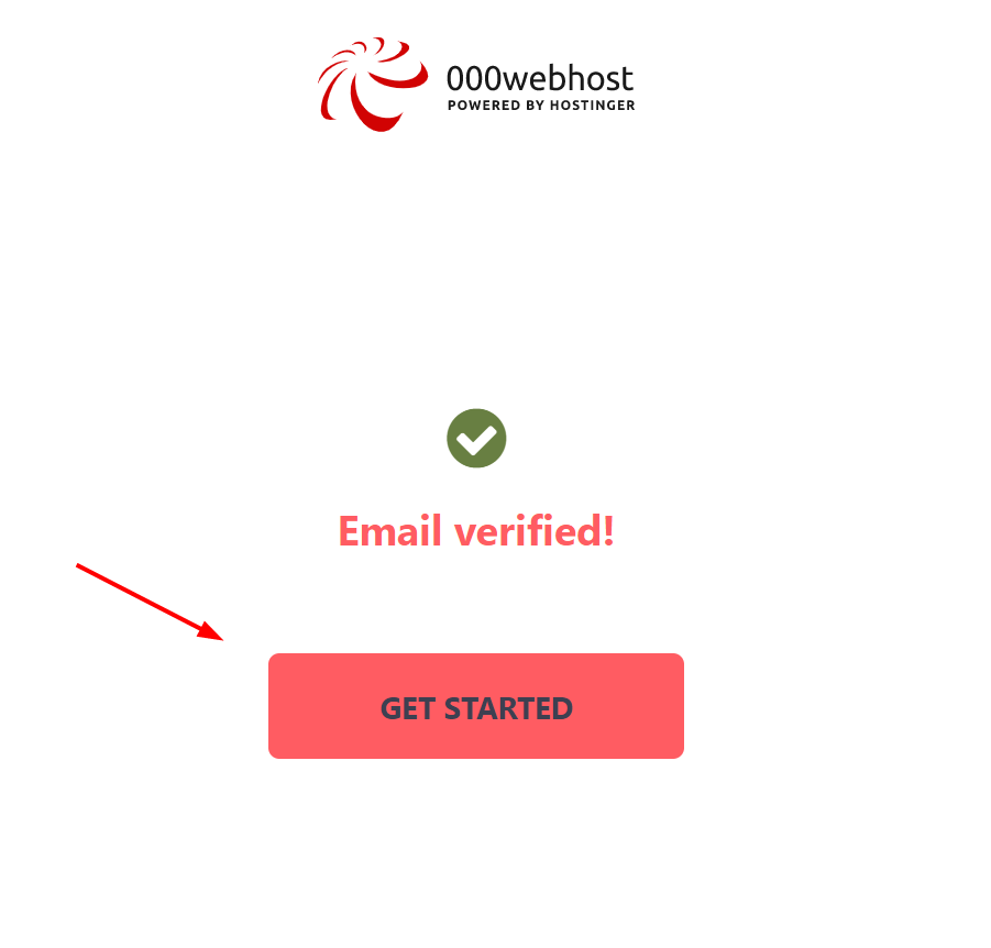 000webhost.com — Email Verified