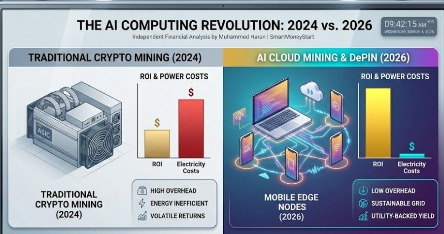 The End of GPU Farms: Why AI Cloud Mining & DePIN are the New Gold Mine in 2026 ​In 2024, the world…
