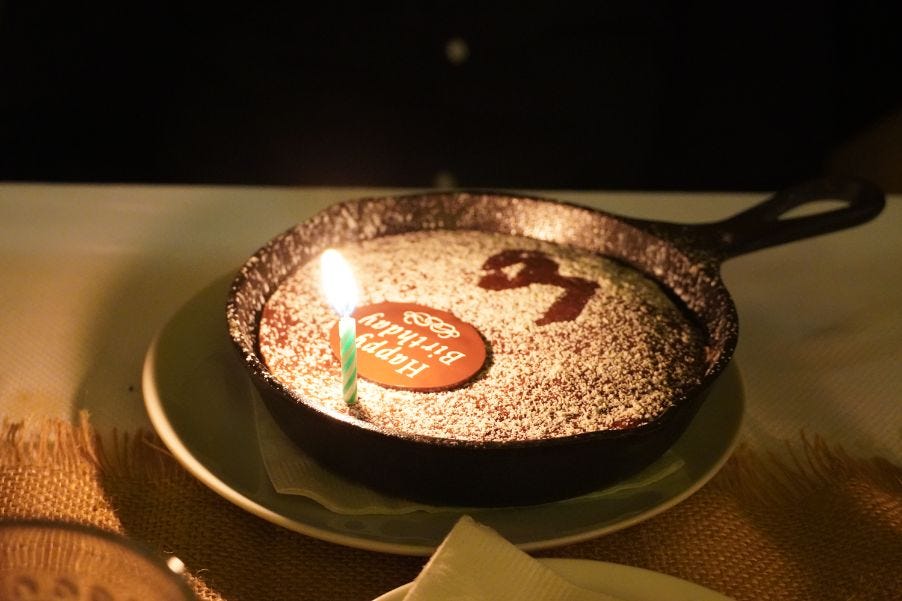 Happy Birthday Chocolate Cake at Montage Beverly Hills