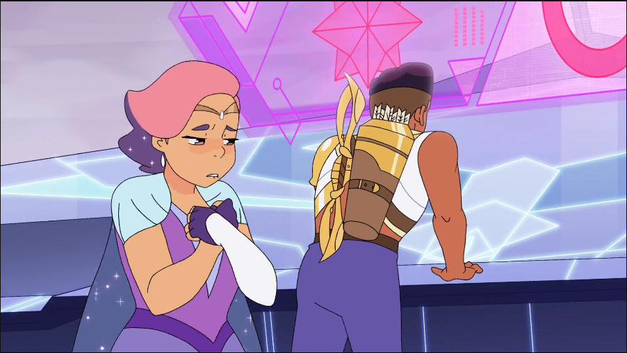 She-ra and the Princesses of Power: Glimmer apologizing to Bow.