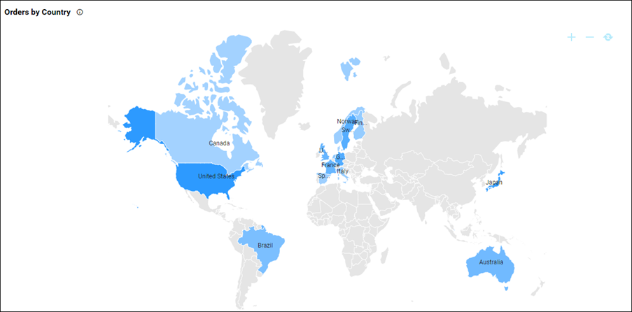 Orders by Country — Northwind Product and Supplier Dashboard