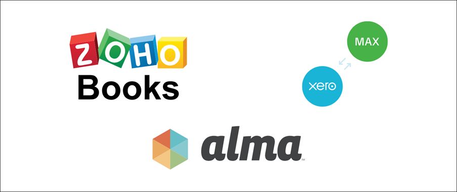 Data source list — ZOHO Books, alma & Xero WorkflowMax