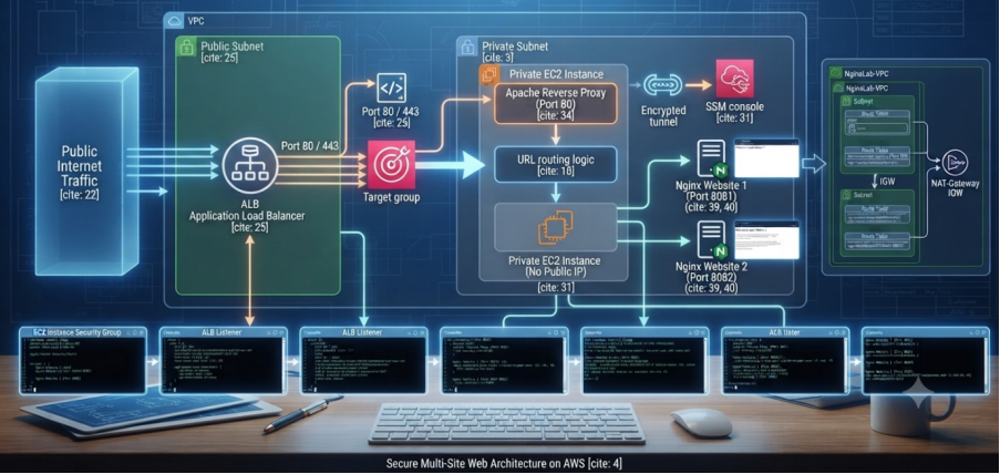 Hosting Multiple Websites on AWS Using Nginx Reverse Proxy