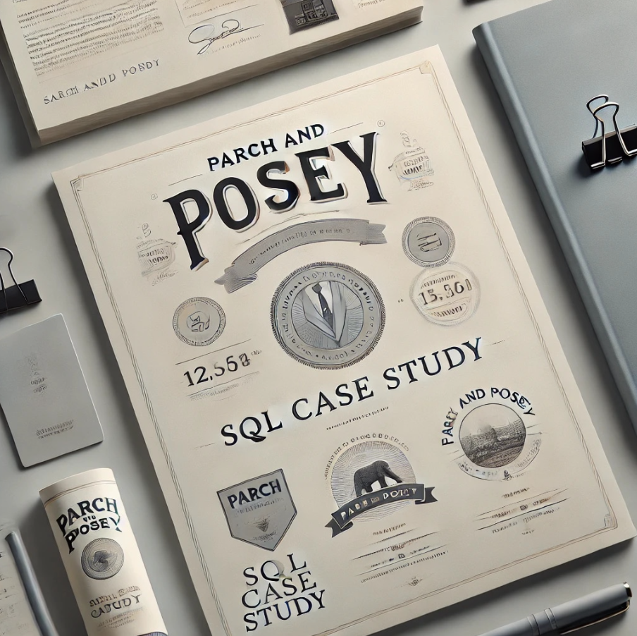 SQL Case Study : Parch and Posey