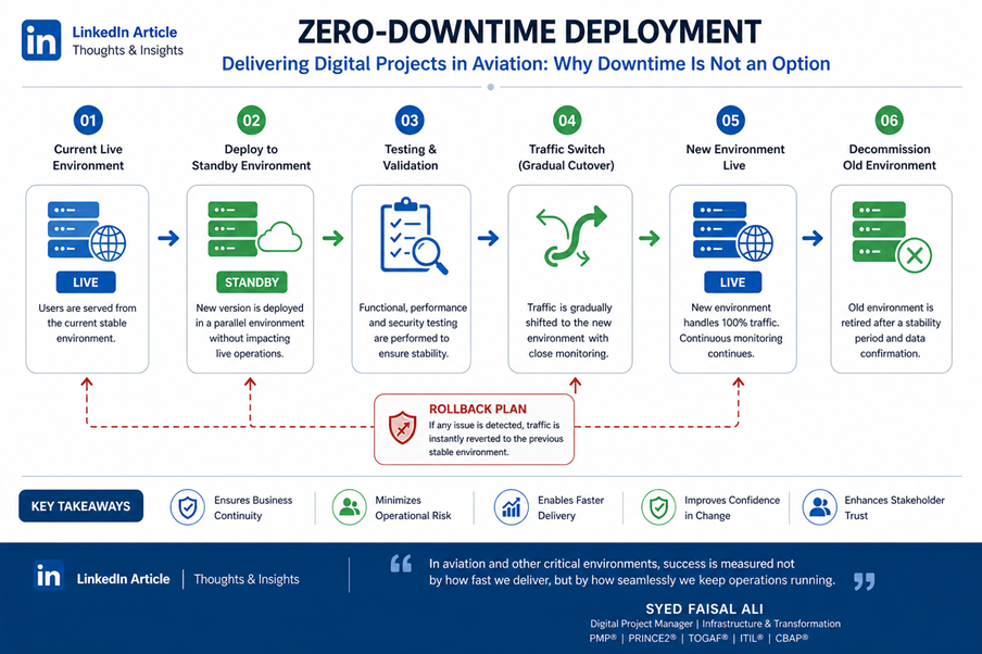 Delivering Digital Projects in Aviation: Why Downtime Is Not an Option