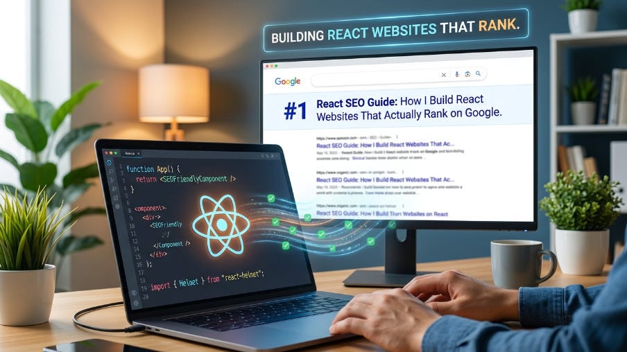 React SEO Guide: How I Build React Websites That Actually Rank on Google