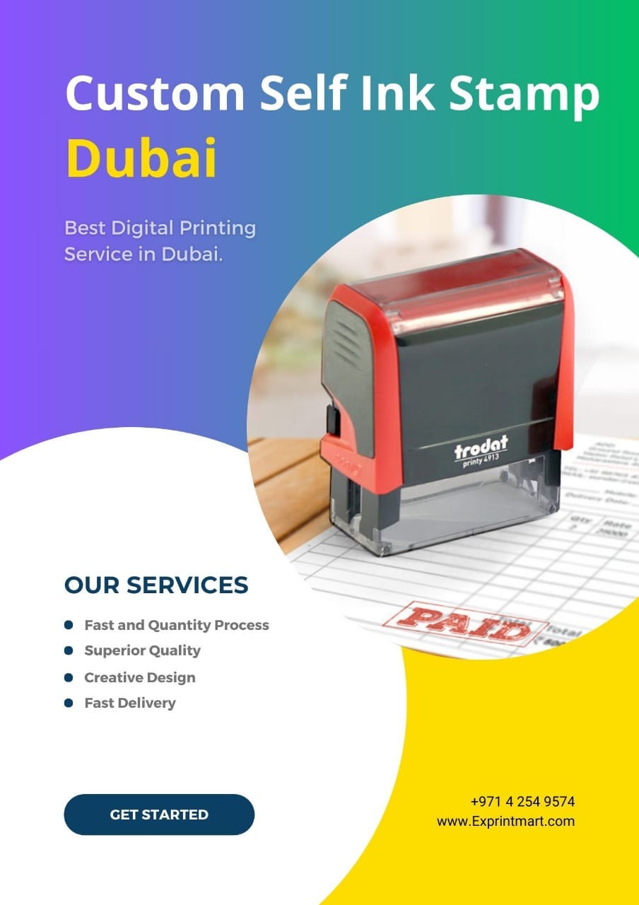 self ink stamp, stamp, stamp maker in Dubai, company stamp, rubber stamp in Dubai,