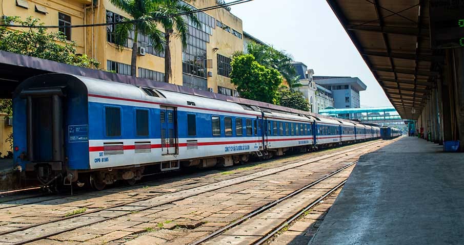 Train of Vietnam Railways in Hanoi Railway Station