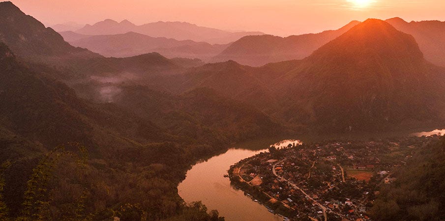The Mekong River in Laos