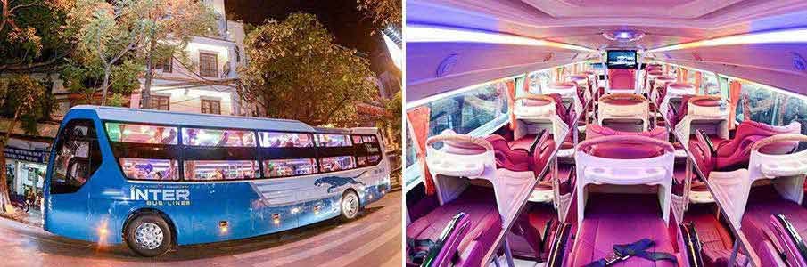 Inter Bus Lines sleeper bus from Hanoi to Sapa