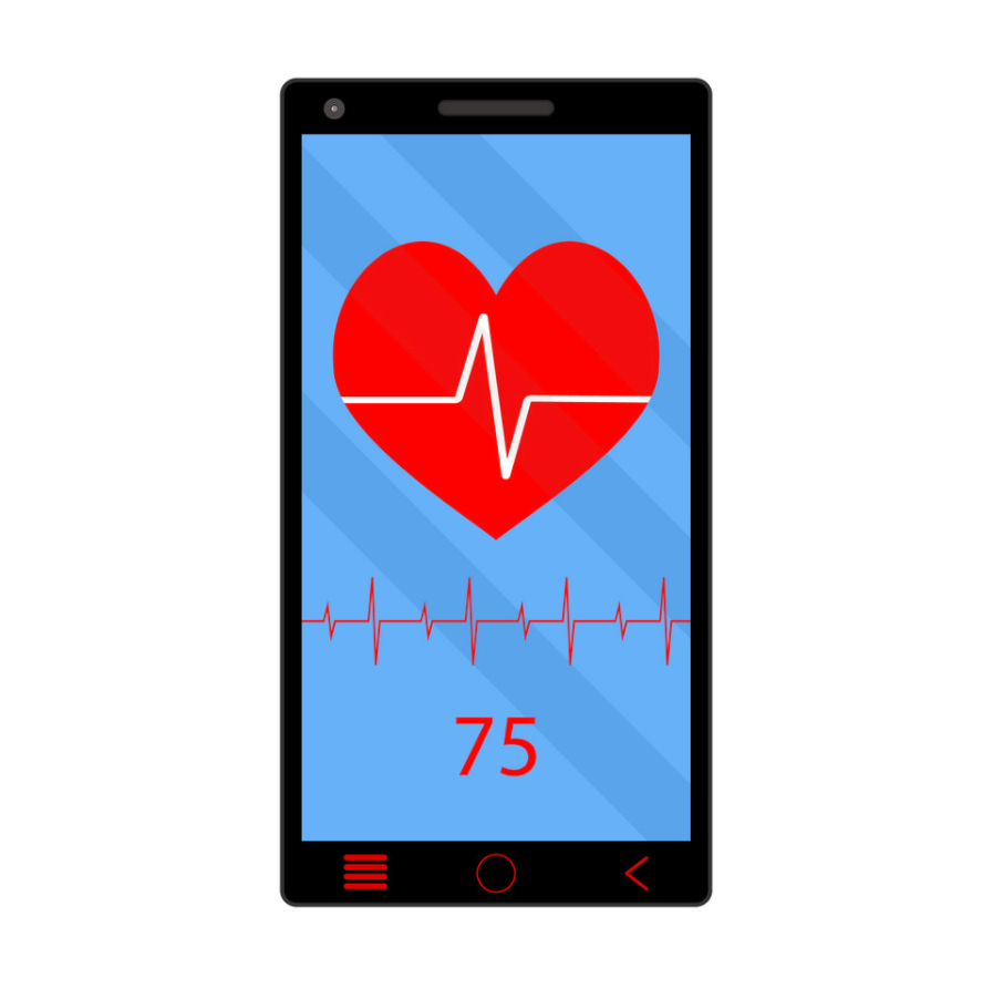 heart rate monitor on smart phone
