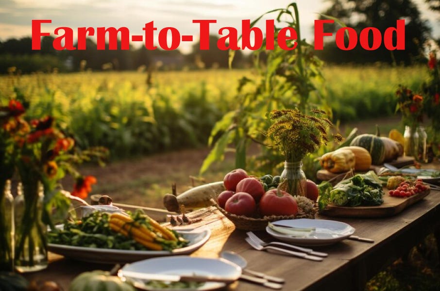 Farm-to-Table food is a term that is used to mention the quality of food. It means if your restaurant is working on farm to table principle then it is utilizing fresh fruits and vegetables by purchasing directly from farm owners.