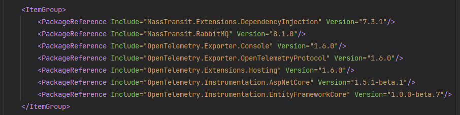 https://github.com/ebubekirdinc/SuuCat/blob/master/src/BuildingBlocks/Tracing/Tracing.csproj