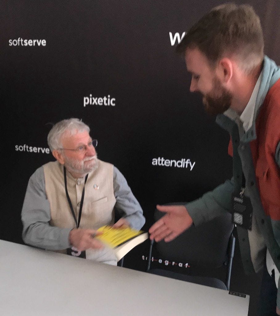 Don Norman signing my copy of The Design of Everyday Things