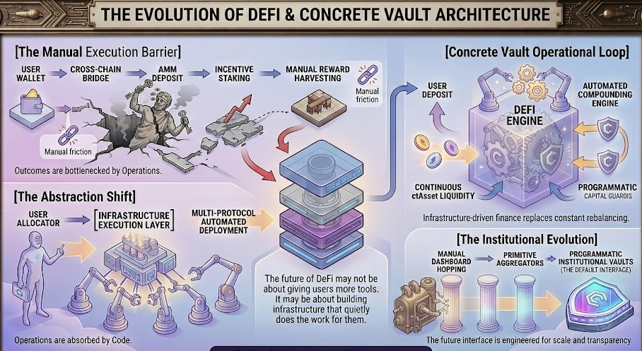The One-Click DeFi Economy: How Infrastructure Abstraction Replaces the Manual Yield Grind