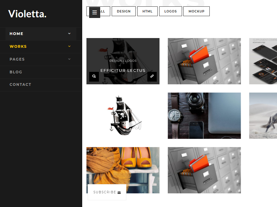 VIOLETTA-BOOTSTRAP PORTFOLIO TEMPLATES