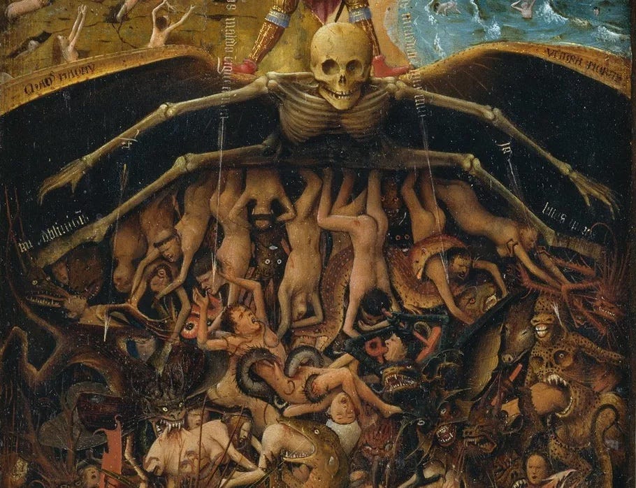 Detail view of Jan Van Eyck, The Last Judgment, ca. 1440–1441. Photo via Wikimedia Commons.