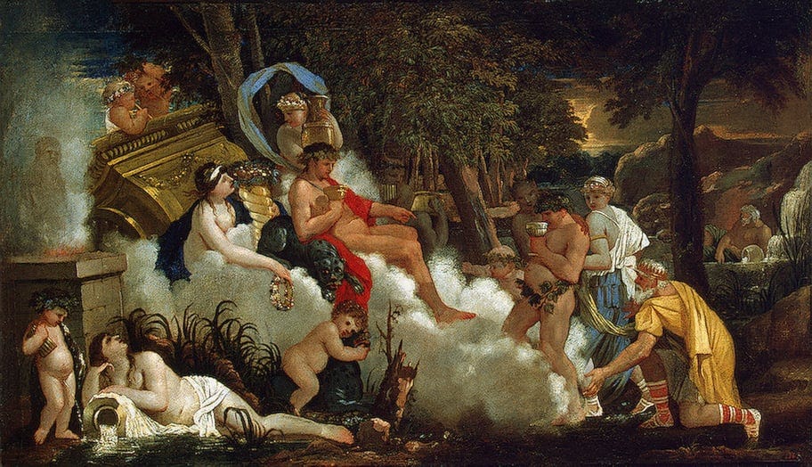 Photo of Sebastian Bourdon’s Bacchanalia Mid-17th century (public domain)