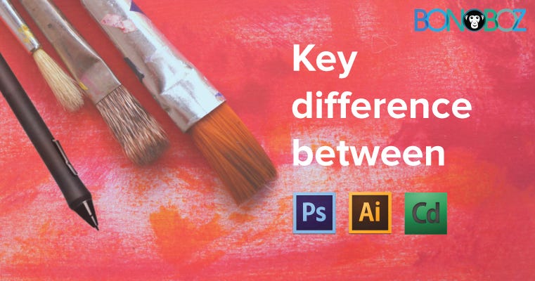 difference between, photoshop, coral draw, Illustrator