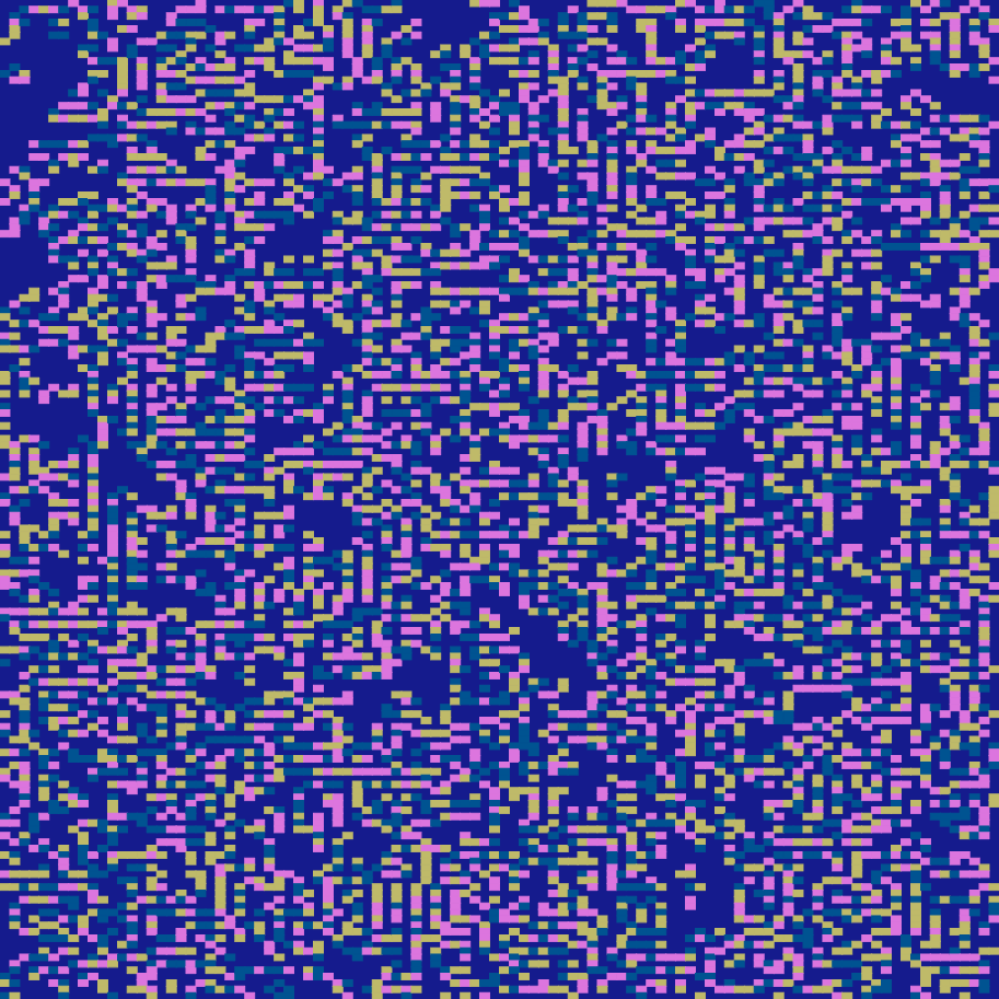 Maze of Life: Cellular Complexity in Generative Color