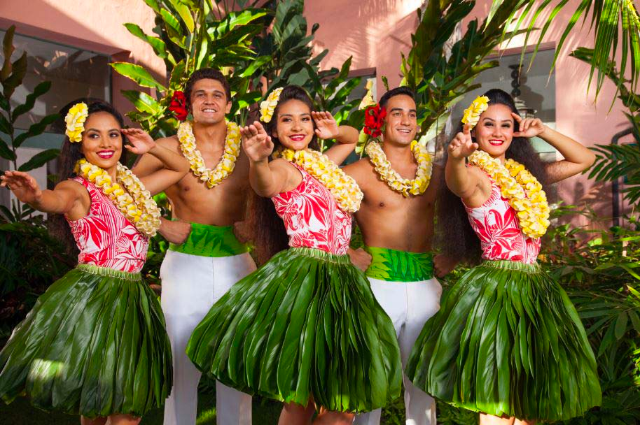 Fig. 3: Luau shows are commonly performed at Hawaiian resorts to entertain guests (Aha Aina Luau Show)